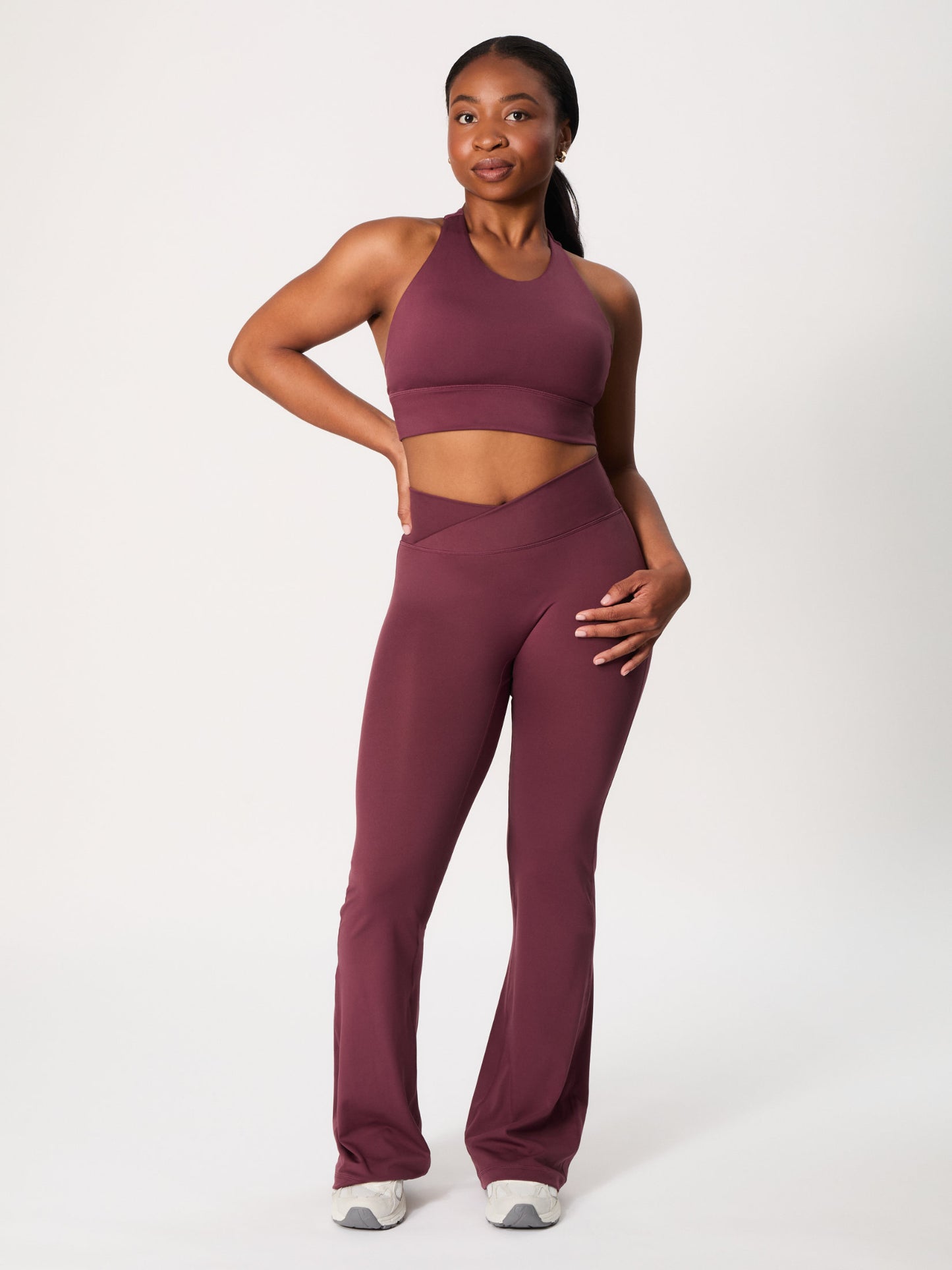 Wrap Flared Pants