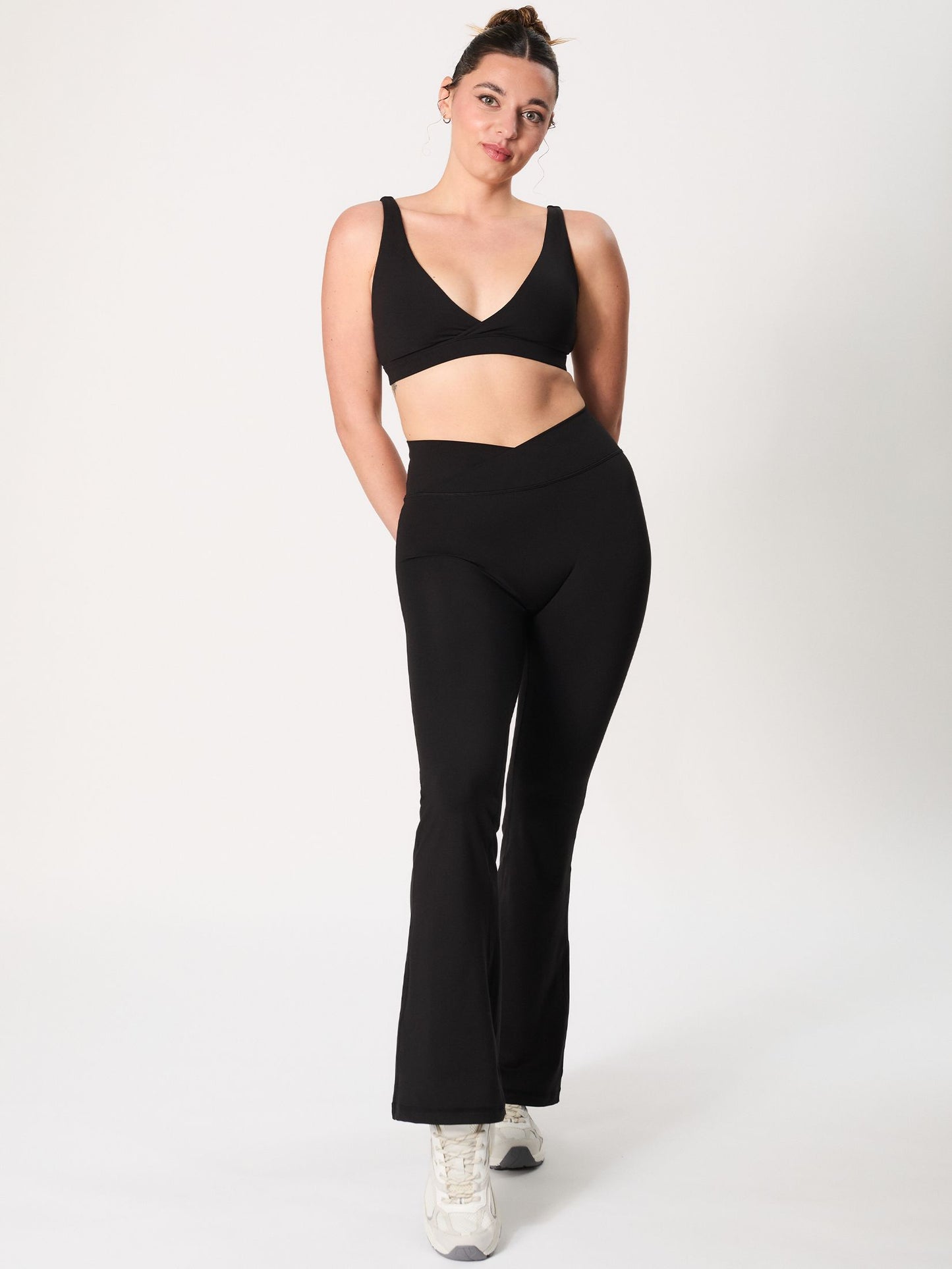 Wrap Flared Pants