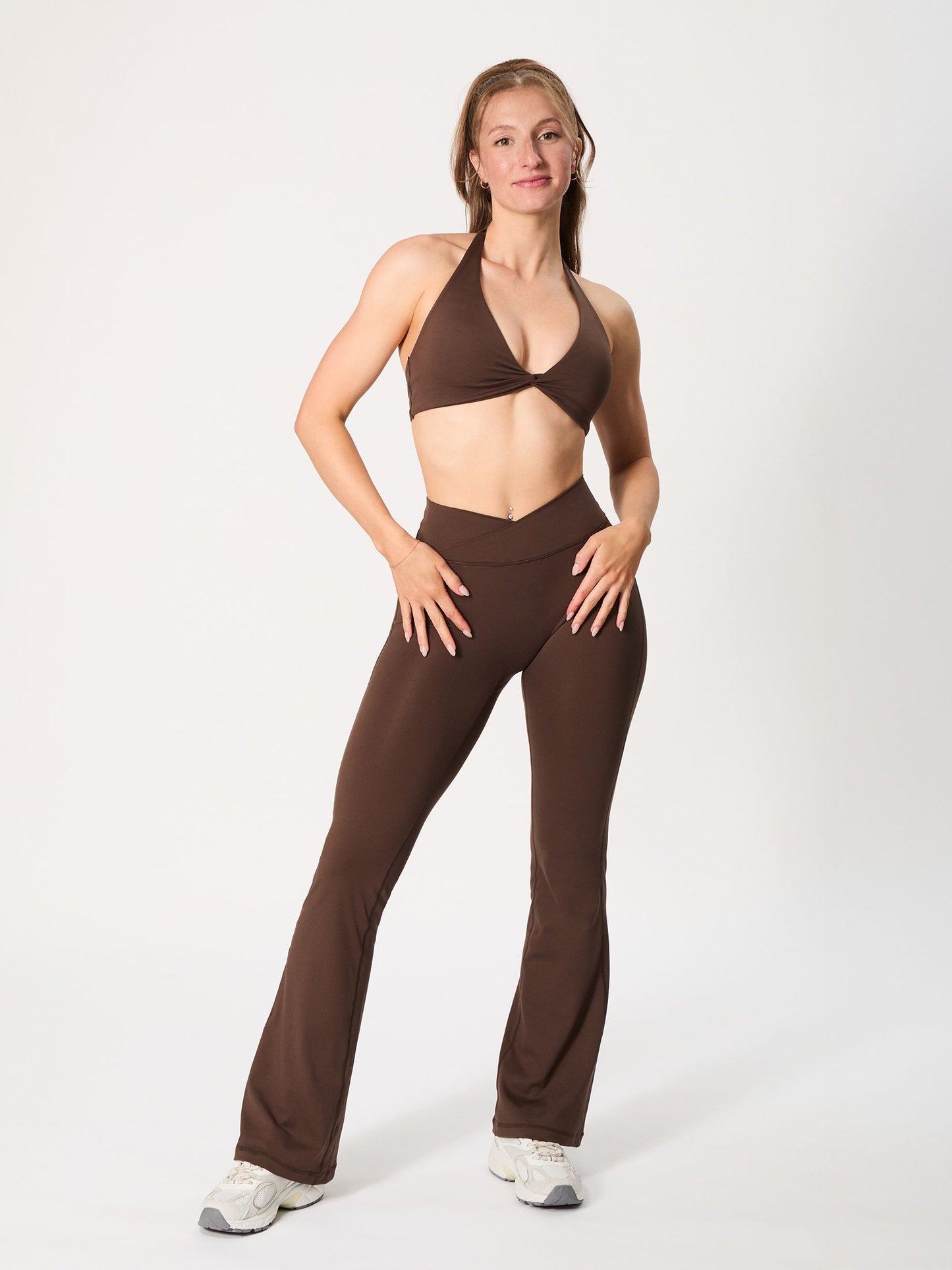 Wrap Flared Pants
